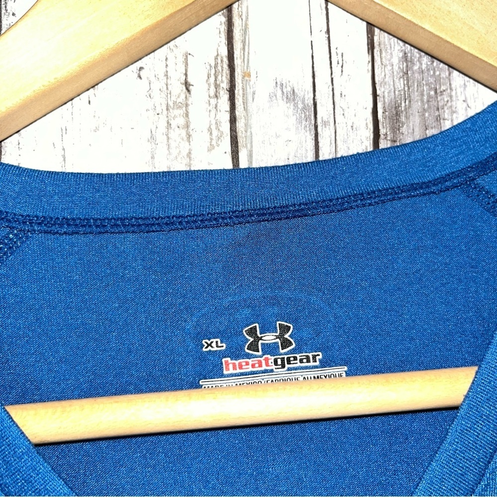 Under Armor Blue V Neck Tee - Picture 5 of 6